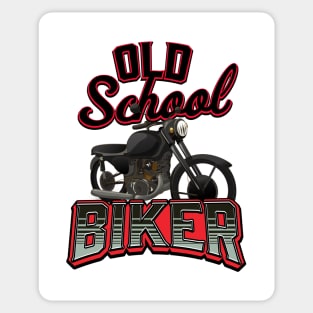 Old School Biker Sticker